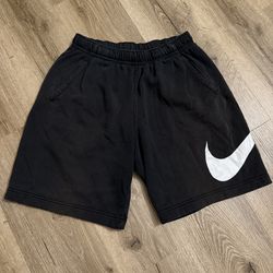 Nike black shorts with white swoosh size small