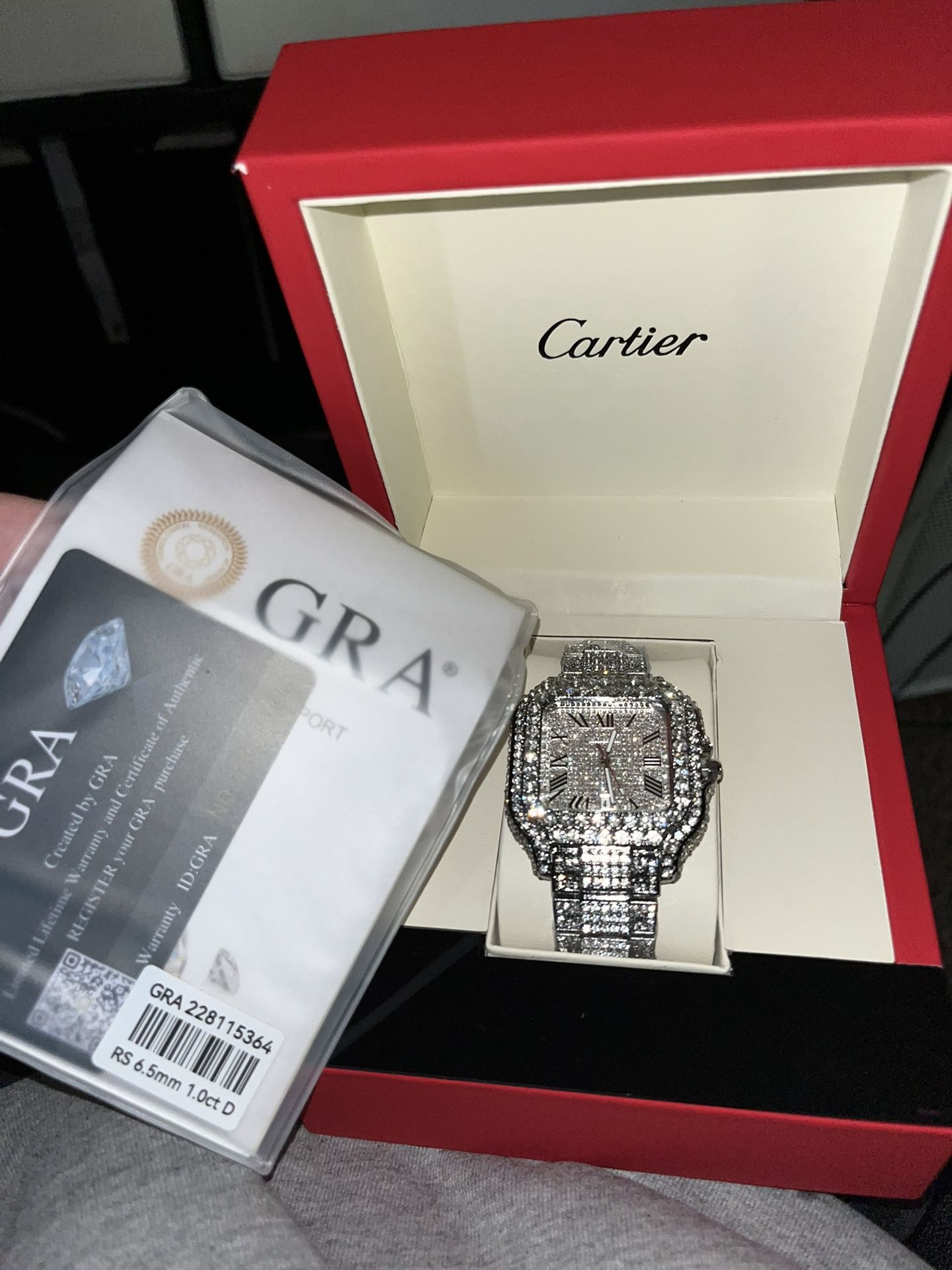 Cartier BUST DOWN iced Watch (GRA Certificate)