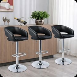BLACK BARSTOOLS SET OF 3 PCS 💥 99.00 X 3  BAR STOOLS 💥👍BRAND NEW NEVER USE 👈