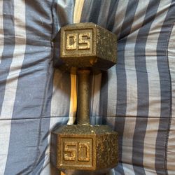 50 Pound Dumbbell 