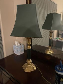 VINTAGE SHOAL CREEK MCM BRASS HOLLYWOOD REGENCY CANDLESTICK ACCENT TABLE LAMP