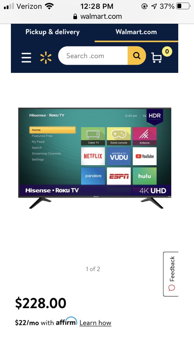 43” UHD 4K Smart TV