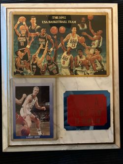 1992 Larry Bird custom plaque USA Olympic dream team