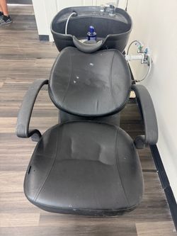 Barber hair washing chair