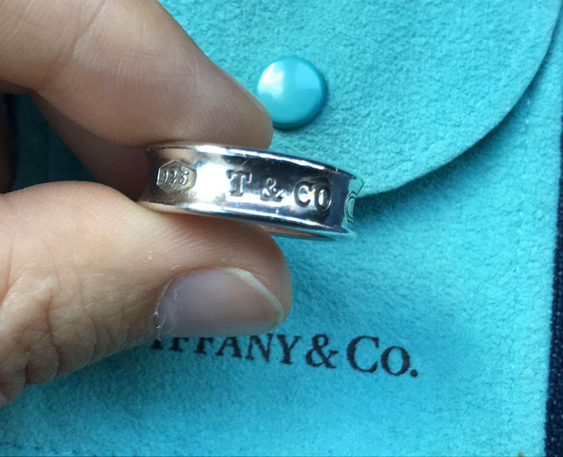 Authentic Tiffany and Co 1837 ring size 8