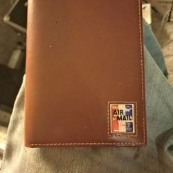 USPS - "Air Mail 3 Cent" Men's Leather Bi-Fold Wallet