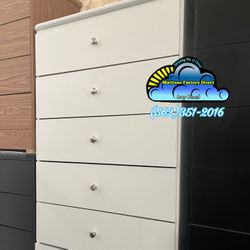 Five Drawer White Dresser With Rails New Cajonera Comoda 