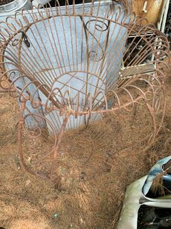 Wrought iron Blacksmith Made Planter