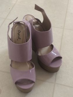 Brand new lavender wedges