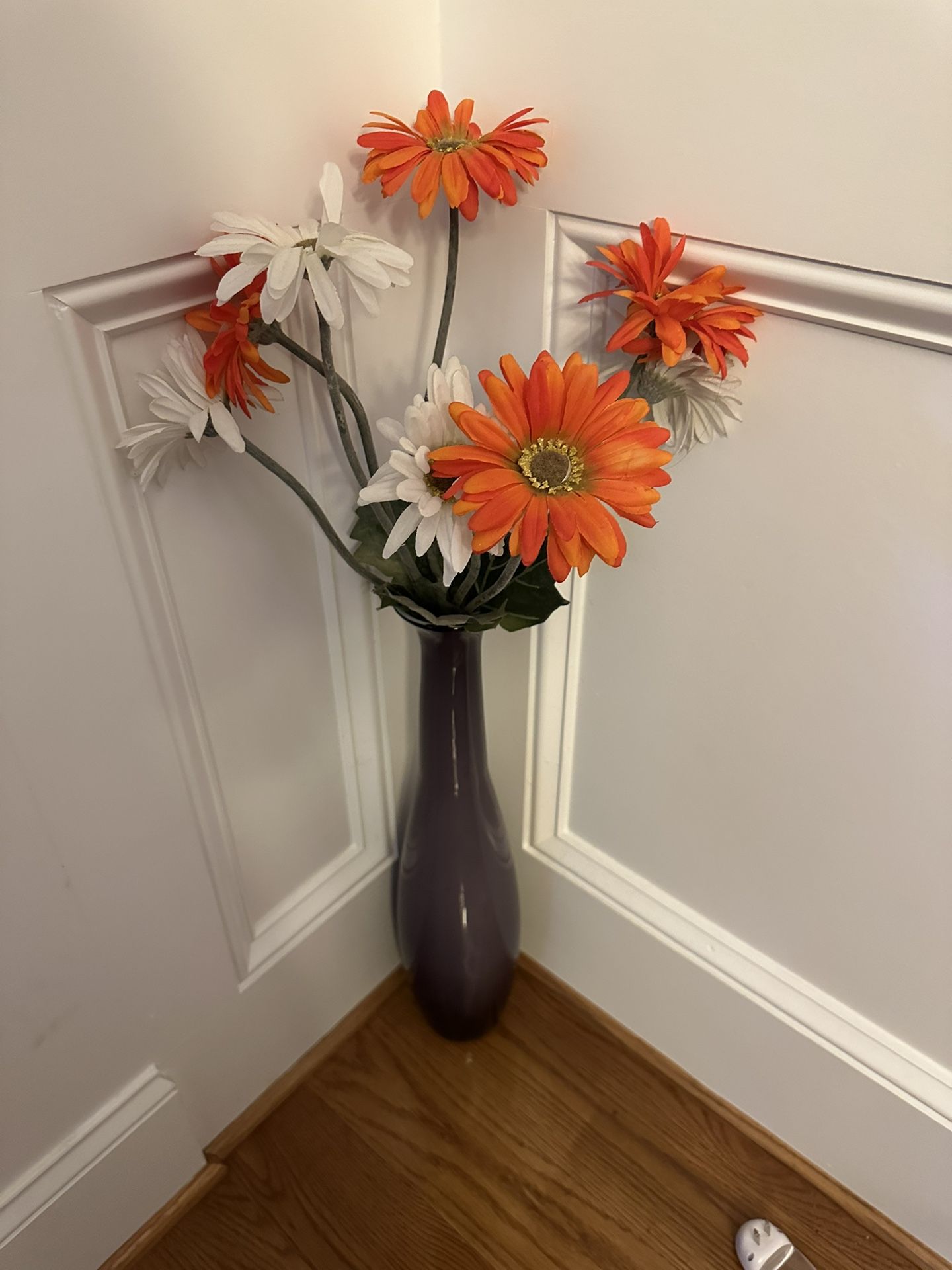 Vase with the flowers