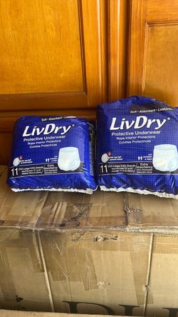 LivDry Protective Underwear XXX-Large, 2 Packs