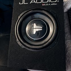 subwoofer and amplifier