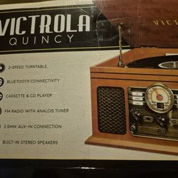 Victrola The Quincy 6-in-1 Bluetooth Record Player