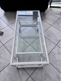 Glass coffee tables
