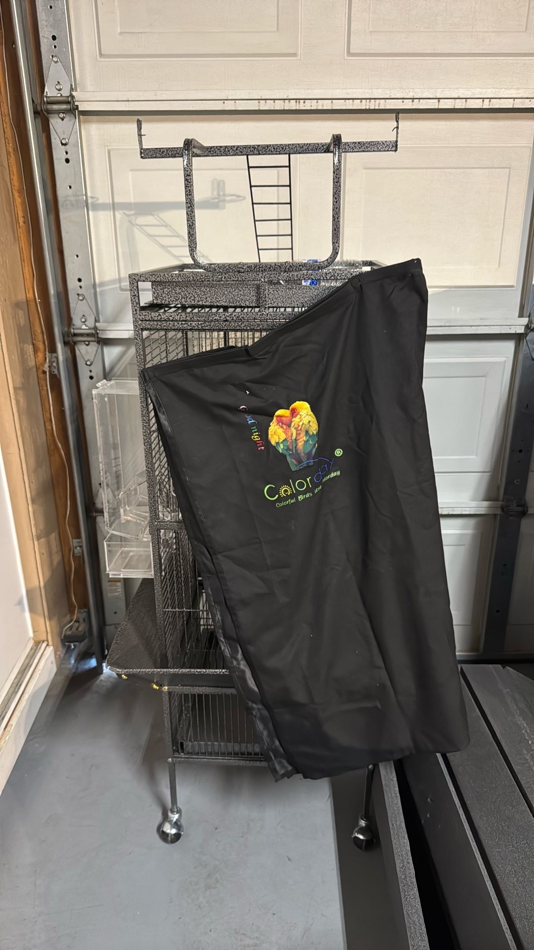 Bird cage, Bird cover, Toys