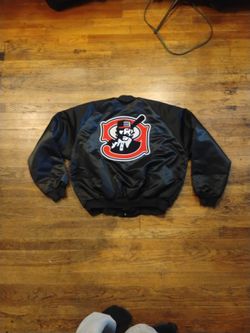 2XXL Mudville 9 Nine Vintage satin Chalkline 1990s Jacket Throwback Stockton Ports Varsity 2xxl 