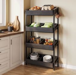 4-Tier Retail Snack Display Shelf, Snack Rack Display Stand for Kitchen