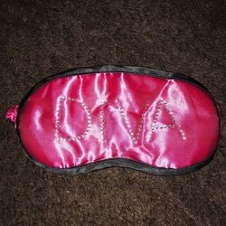 Diva Face Eye Mask Pink stones black Women Girl A008 Like new