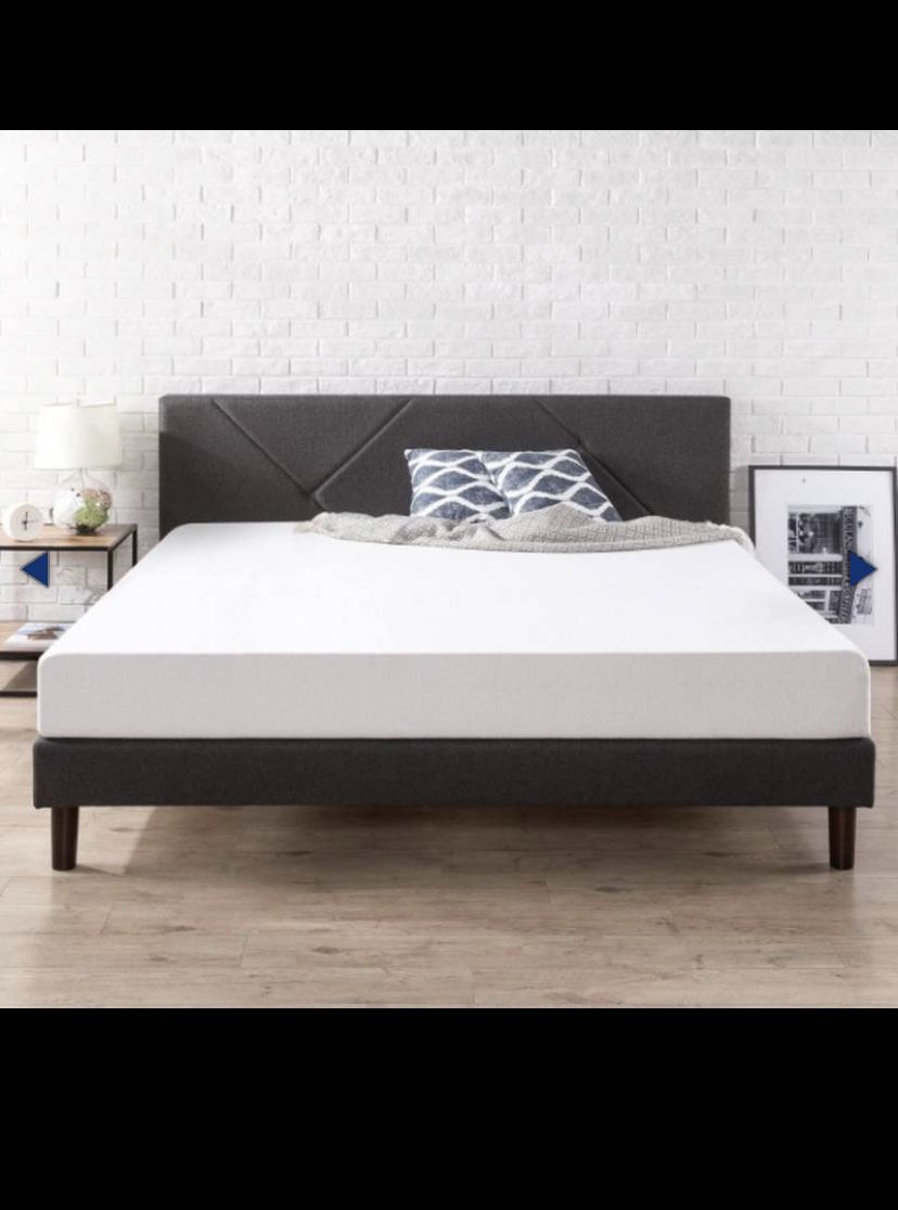 zinus judy upholstered king bed for Sale in Chandler, AZ OfferUp