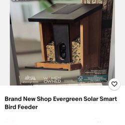 Bird Feeder W/Solar Powered Camera