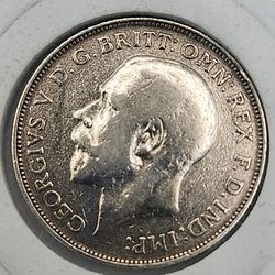 Great Britain 1912 Silver One Florin George V Coin