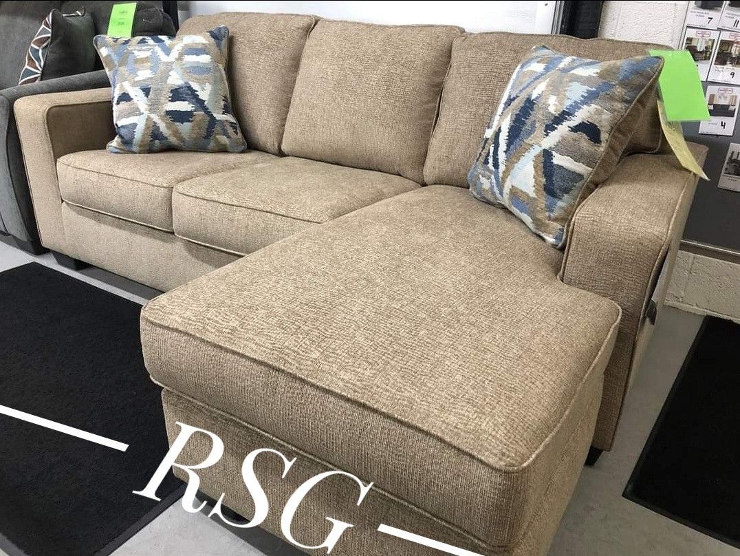Sofa Chaise, Medium Sofa Chaise Sleeper Options ✅No Needed Credit Check 💛 $39 Down Payment with Financing