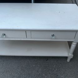 Rustic White Coffee Table..