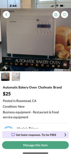 Automatic Bakery Oven - Chefmate brand