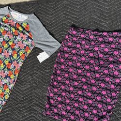 NWT Woman’s Size Large Skirt & Dress LULAROE