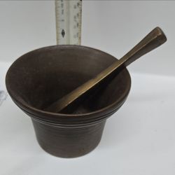 Brass Mortar and Pestle Set