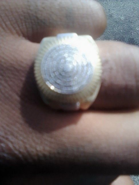 925 Sterling Silver, Gold Plated Ring