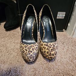 Leopard heels 