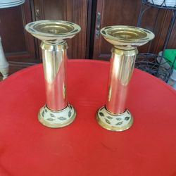 Brass Mikasa Candle Holders 