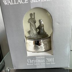 Wallace Silversmith, 2001 musical nativity globe
