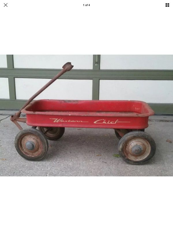 1940s Radio Flyer Western Chief Coaster Wagon