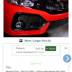 PRO Design Honeycomb Performance Mesh Grille for 2017-2021 Honda Civic