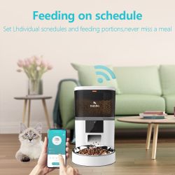 Brand New WiFi Pet Feeder - App Controlled (Black or White)