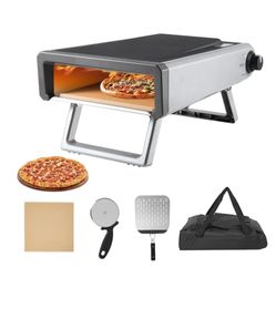 12-inch Gas Pizza Oven Outdoor,Cold-Rolled Carbon Steel cover