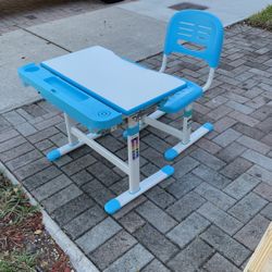 Height Adjustable Children’s Desk And Chair Set