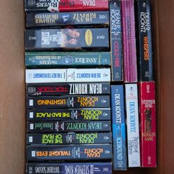 King, Rice, Koontz, Miscellaneous Author Books