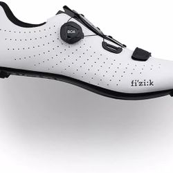 Fi'zi:K Tempo R5 Overcurve Cycling Shoe White/Black, 46.5 SIZE 12.5 unisex
