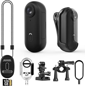 Brand New 4K Mini Body Camera, 128GB Small Body Camera with 360° Rotatable Clip, Magnetic Lanyard, Easy to use for Recording Life, Work, Speeches,