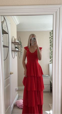 Dress - Beautiful Long Red Dress Size Small