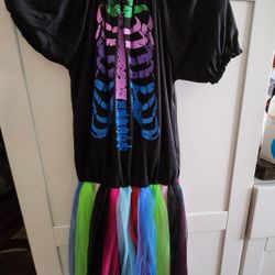  

Halloween Girls Skeleton Costume 7/6 Years Old 