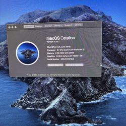 iMac 21.5 Inch 2013 With Keyboard And Bluetooth Mouse 