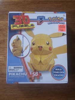 Brand New Sealed Pokemon XY Pikachu 3d Puzzle