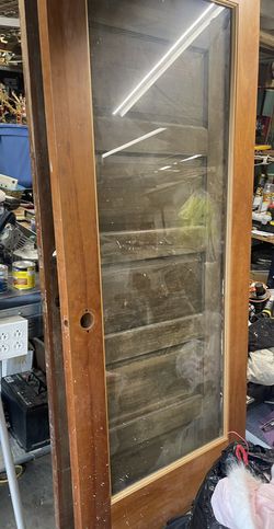 Heavy Glass Doors With Wood Frame