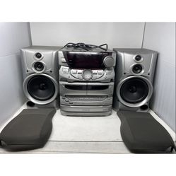 Rare Kenwood RXD-A700 Mini Hi-fi Component 3 CD Changer Cassettes AM/FM