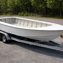 Dump Trailer, Boat Is The Container.