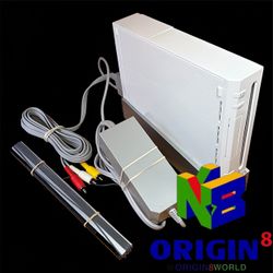 Nintendo Wii RVL-001 Console White Bar Power AV Cables Gamecube Tested Working